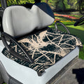 Satan Goat Skull Symbol Print Golf Cart Seat Cover