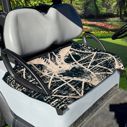 Satan Goat Skull Symbol Print Golf Cart Seat Cover