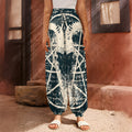 Satan Goat Skull Symbol Print Harem Pants