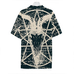 Satan Goat Skull Symbol Print Hawaiian Shirt