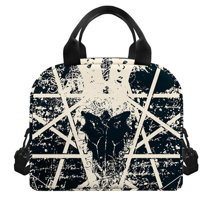 Satan Goat Skull Symbol Print Insulated Lunch Bag