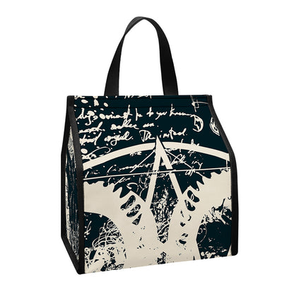 Satan Goat Skull Symbol Print Insulated Lunch Tote