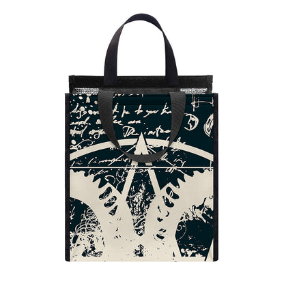 Satan Goat Skull Symbol Print Insulated Lunch Tote