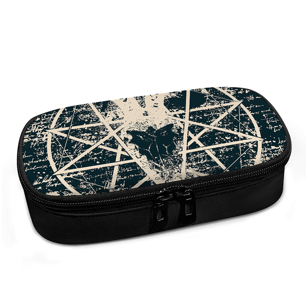 Satan Goat Skull Symbol Print Insulin Cooler Travel Case
