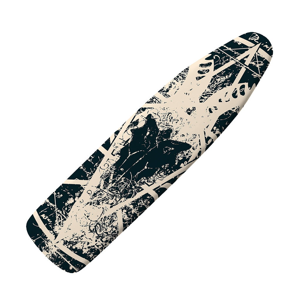 Satan Goat Skull Symbol Print Ironing Board Cover