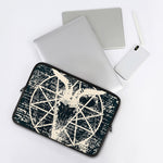 Satan Goat Skull Symbol Print Laptop Sleeve