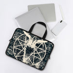 Satan Goat Skull Symbol Print Laptop Sleeve With Handle