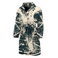 Satan Goat Skull Symbol Print Men's Bathrobe