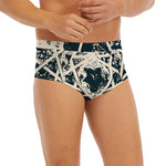 Satan Goat Skull Symbol Print Men's Briefs
