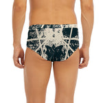 Satan Goat Skull Symbol Print Men's Briefs