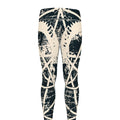 Satan Goat Skull Symbol Print Men's Leggings
