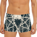Satan Goat Skull Symbol Print Men's Short Boxer Briefs