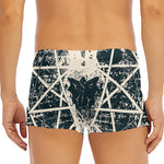 Satan Goat Skull Symbol Print Men's Short Boxer Briefs