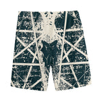 Satan Goat Skull Symbol Print Men's Sports Shorts