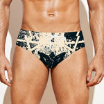 Satan Goat Skull Symbol Print Men's Swim Briefs