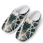 Satan Goat Skull Symbol Print Mesh Casual Shoes