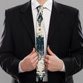 Satan Goat Skull Symbol Print Necktie