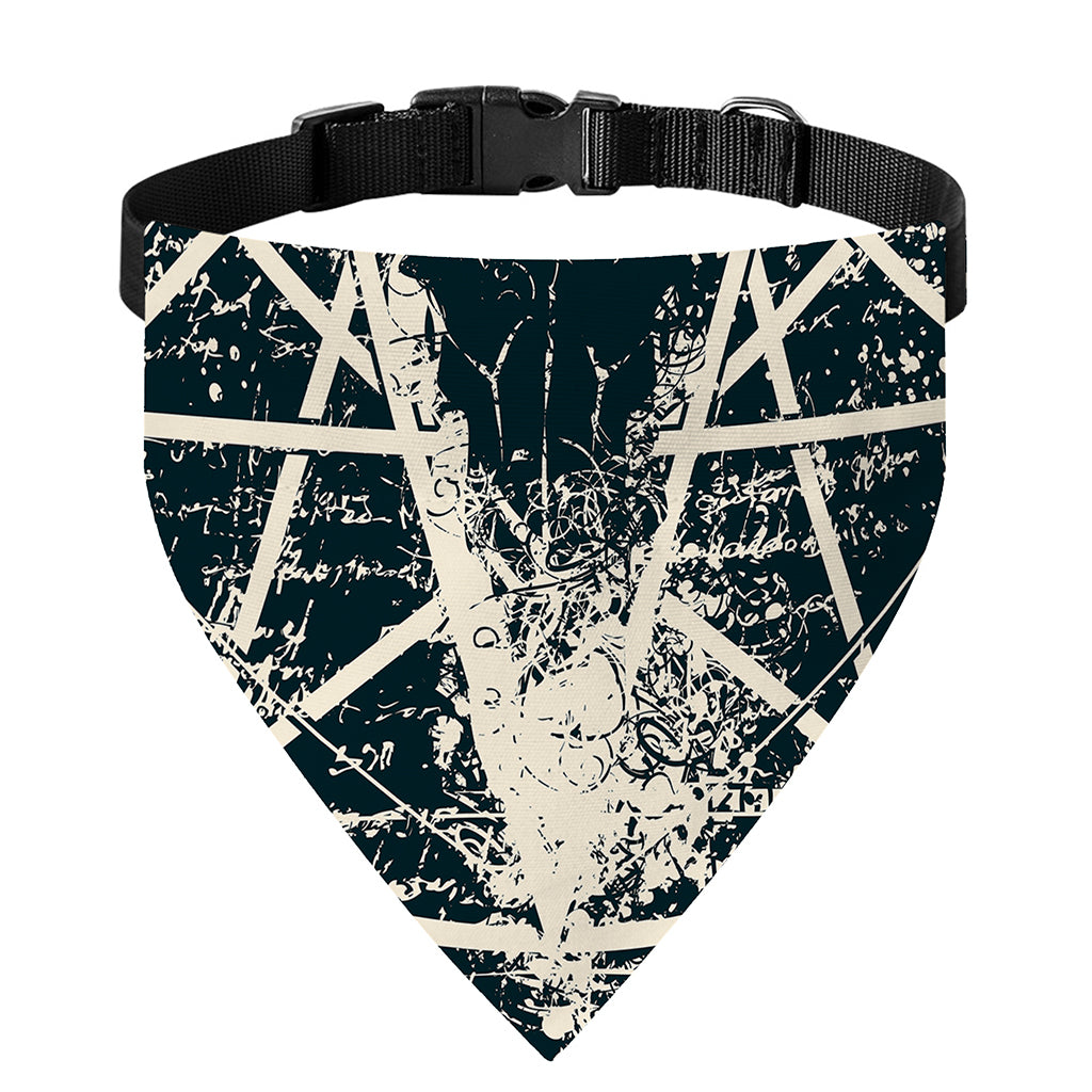 Satan Goat Skull Symbol Print Over The Collar Dog Bandana