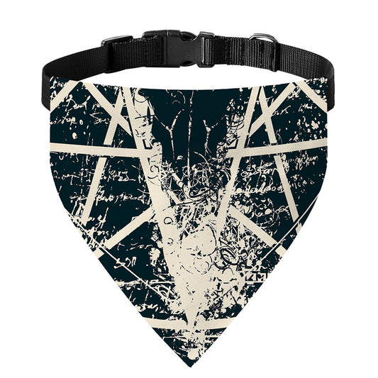 Satan Goat Skull Symbol Print Over The Collar Dog Bandana