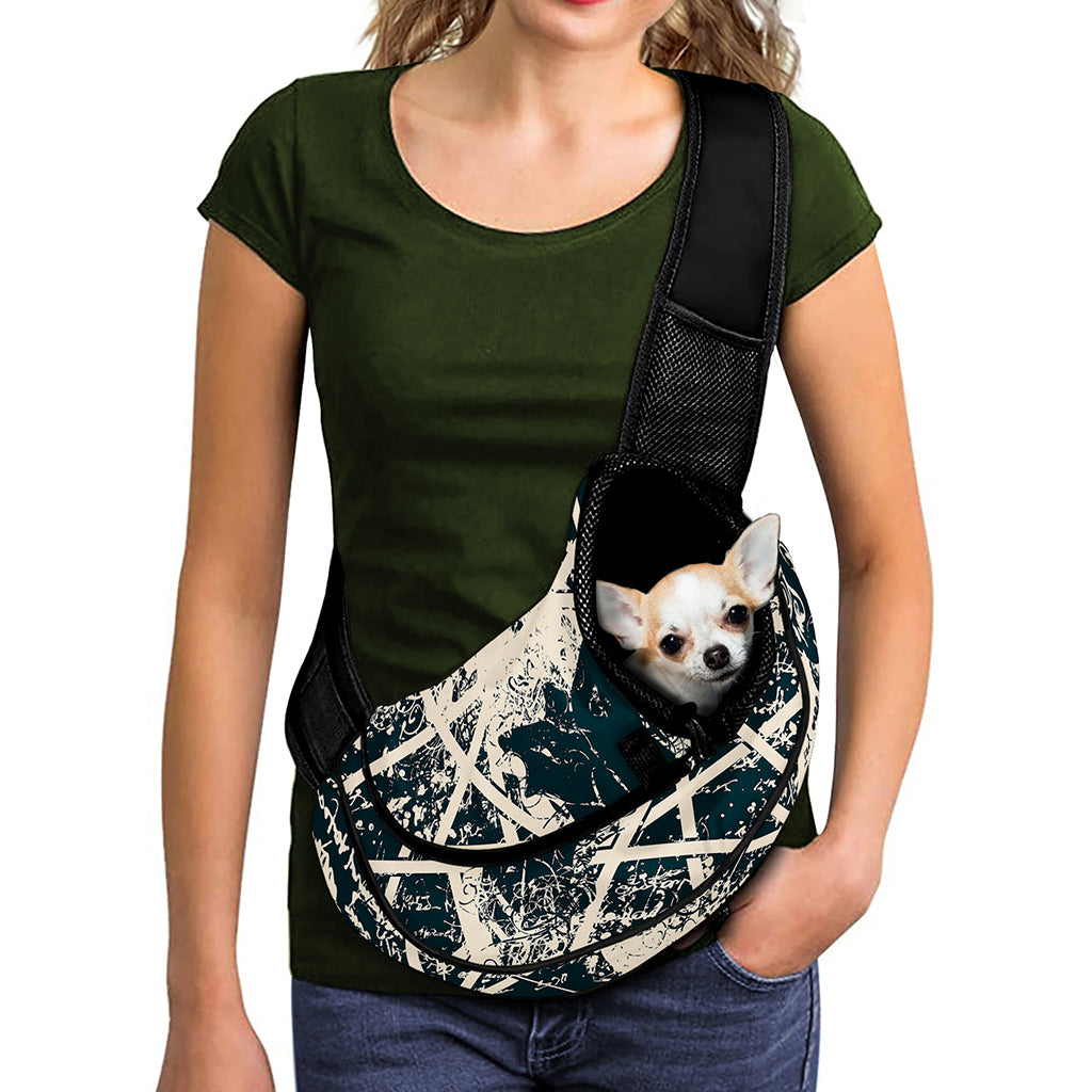 Satan Goat Skull Symbol Print Pet Sling Carrier
