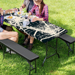Satan Goat Skull Symbol Print Picnic Table Cover