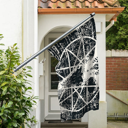 Satan Goat Skull Symbol Print Polyester Flag