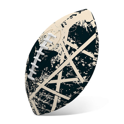 Satan Goat Skull Symbol Print Rugby Ball