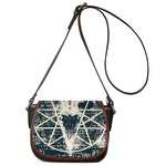 Satan Goat Skull Symbol Print Saddle Bag