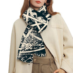 Satan Goat Skull Symbol Print Scarf
