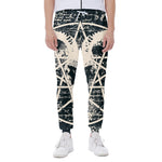 Satan Goat Skull Symbol Print Scuba Joggers