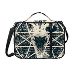 Satan Goat Skull Symbol Print Shoulder Strap Bible Bag