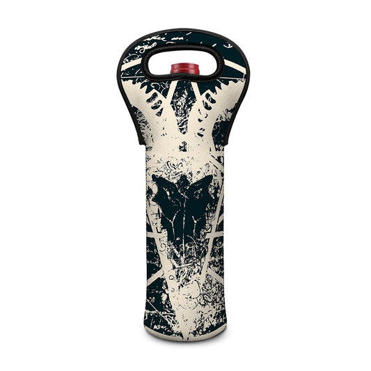 Satan Goat Skull Symbol Print Single Neoprene Wine Tote