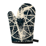 Satan Goat Skull Symbol Print Single Oven Mitt