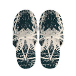Satan Goat Skull Symbol Print Slippers