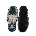 Satan Goat Skull Symbol Print Slippers