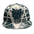 Satan Goat Skull Symbol Print Snapback Cap