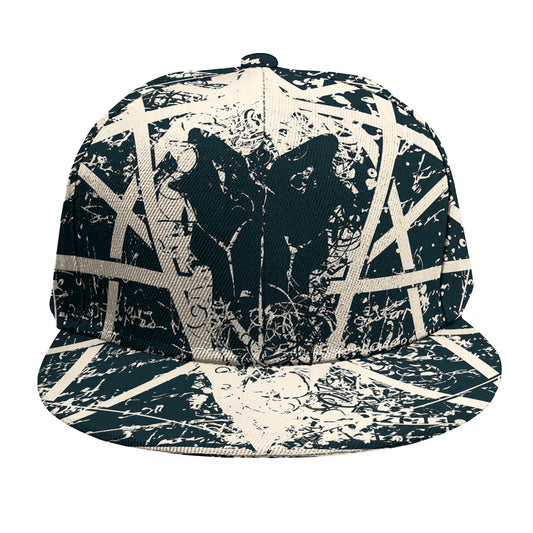Satan Goat Skull Symbol Print Snapback Cap