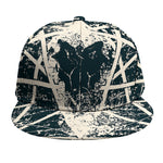 Satan Goat Skull Symbol Print Snapback Cap