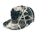 Satan Goat Skull Symbol Print Snapback Cap