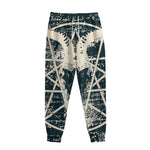 Satan Goat Skull Symbol Print Sweatpants
