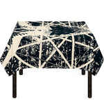 Satan Goat Skull Symbol Print Tablecloth