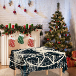 Satan Goat Skull Symbol Print Tablecloth