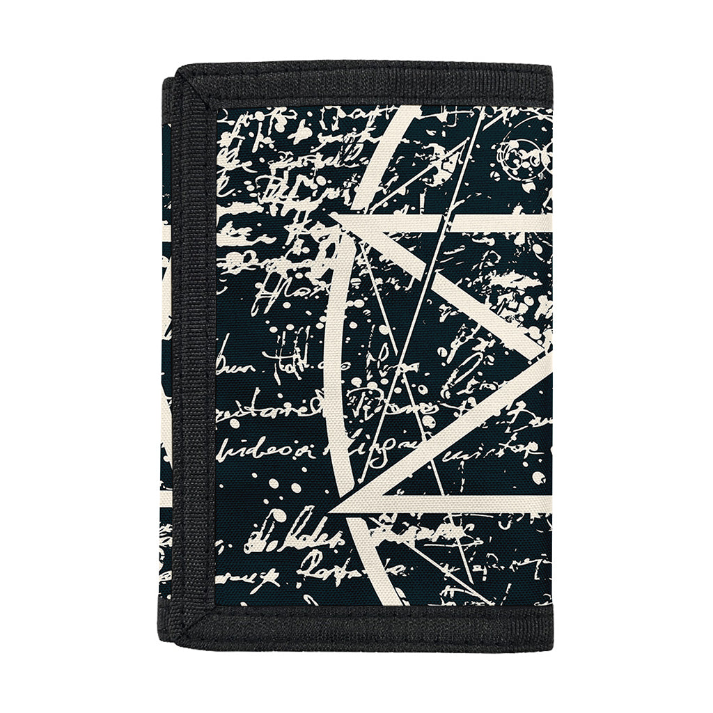 Satan Goat Skull Symbol Print Trifold Wallet