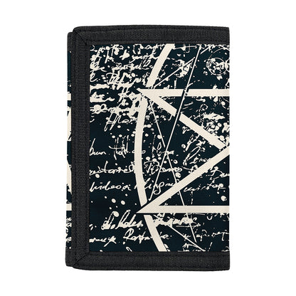 Satan Goat Skull Symbol Print Trifold Wallet
