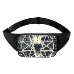 Satan Goat Skull Symbol Print Waist Bag