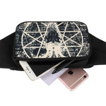 Satan Goat Skull Symbol Print Waist Bag