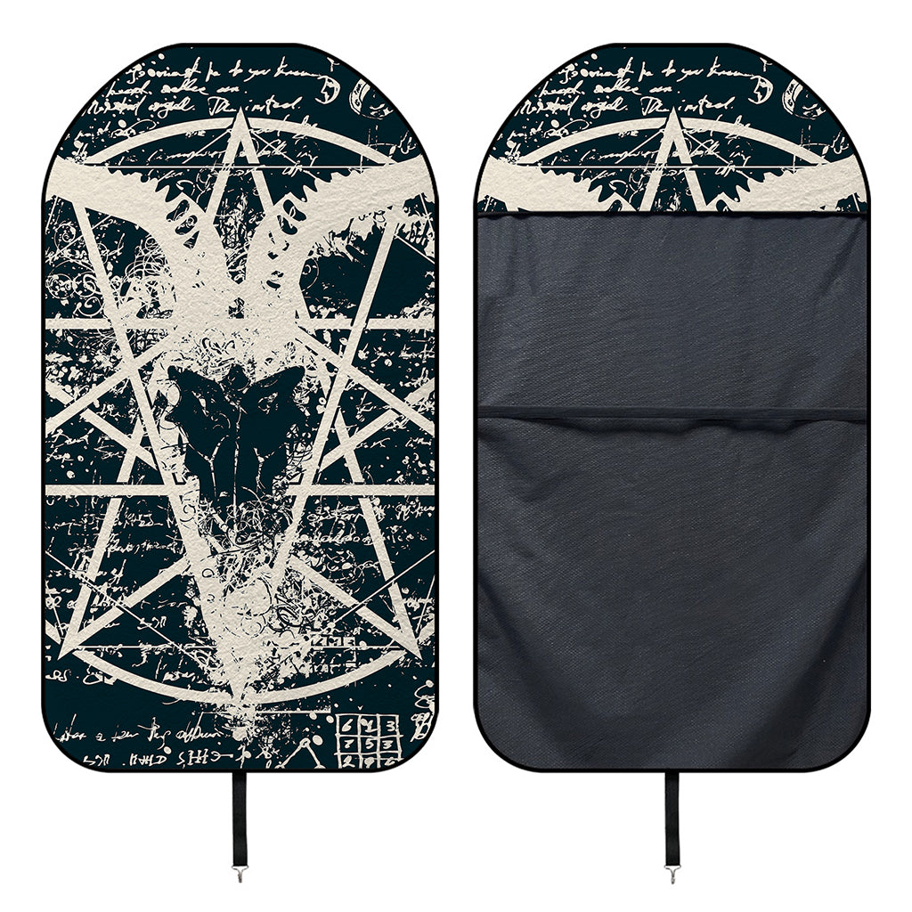 Satan Goat Skull Symbol Print Waterproof Car Seat Cover
