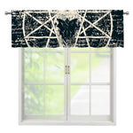 Satan Goat Skull Symbol Print Window Valance