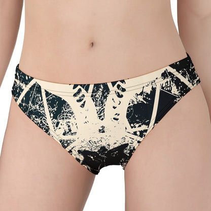Satan Goat Skull Symbol Print Women's Panties
