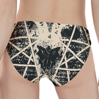 Satan Goat Skull Symbol Print Women's Panties